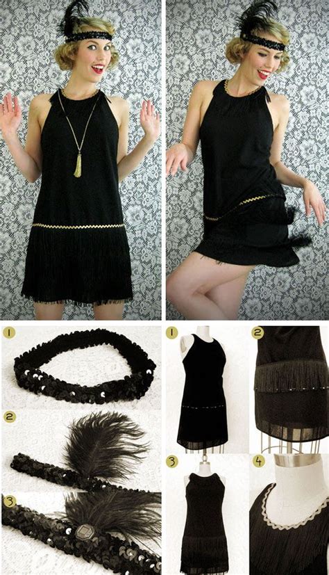 easy flapper costume|last minute flapper costume diy.